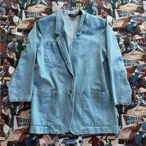 Vintage 80s Women’s Eddie Bauer Denim Blue Blazer